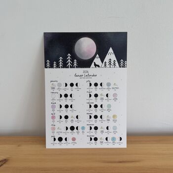 Wolf 2026 Lunar Calendar A4 Print, 3 of 5
