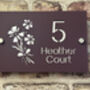 Personalised Bunch Of Flowers Design House Sign Acrylic, thumbnail 3 of 4