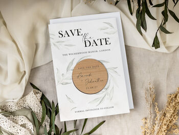 Save The Date Wedding Magnet Cards, 5 of 8