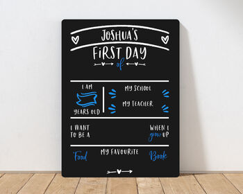 Personalised First And Last Day Of School Chalkboard, 4 of 7