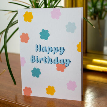 Retro Happy Birthday Card, 5 of 7