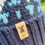 Natural Beanie Hat | Chunky Knitted Bobble Hat, thumbnail 6 of 10