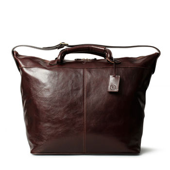 The Finest Italian Leather Travel Bag. 'The Fabrizio', 4 of 11