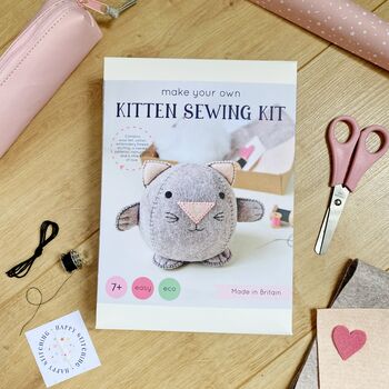 Sew Your Own Kitten Beginners Craft Kit, 3 of 9