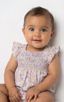 Aurelia Lavender Smock Sunsuit, 7 of 7