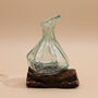 Twisted Molten Glass Wine Decanter And Water Decanter, thumbnail 4 of 8