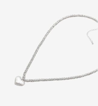 Kokoro Silver Heart Necklace, 2 of 4