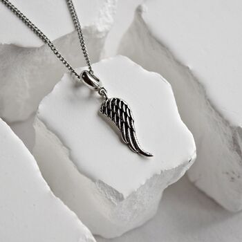 Sterling Silver Angel Wing Charm, 6 of 7