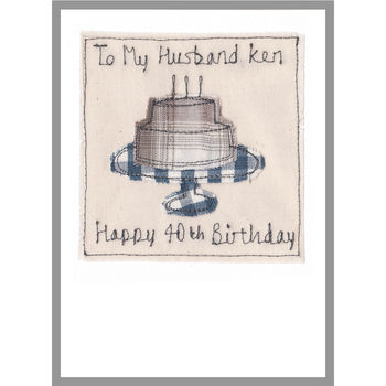 Personalised Birthday Cake Card For Him, 9 of 12