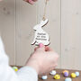 Personalised Easter Bunny Hanging Decoration, thumbnail 4 of 8