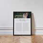 Personalised Wedding Vows Framed Photo Print, thumbnail 1 of 5