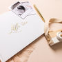 Baby Memory Book White And Gold, thumbnail 9 of 12