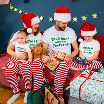 Personalised 'Christmas With The' Mens Pyjamas, 2 of 8