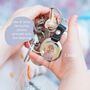 Personalised Photo Metal And Faux Leather Keyring, thumbnail 2 of 2