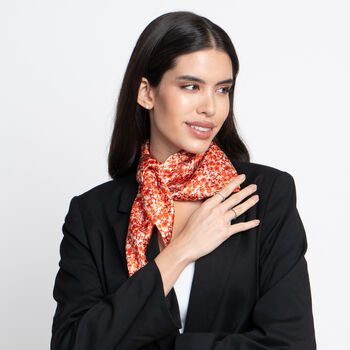 Ditsy Red Silk Neckerchief, 6 of 7