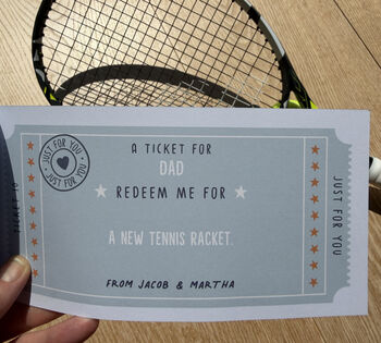 Padel Or Tennis Lovers Personalised Father's Day Gift, 9 of 9