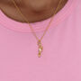 Sterling Silver Pointe Ballet Shoe Charm Necklace, thumbnail 5 of 9