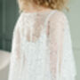 Beaded Bridal Capelet | Wedding Dress Cape, thumbnail 4 of 10