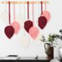 Dark Red And Pink Leaf Wall Hanging Tapestry Décor, thumbnail 5 of 7