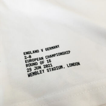 Personalised 'Linear' Football Result T Shirt, 7 of 10