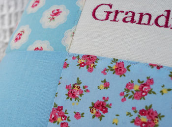 Special Grandma Cushion   Blue And Pink, 9 of 11