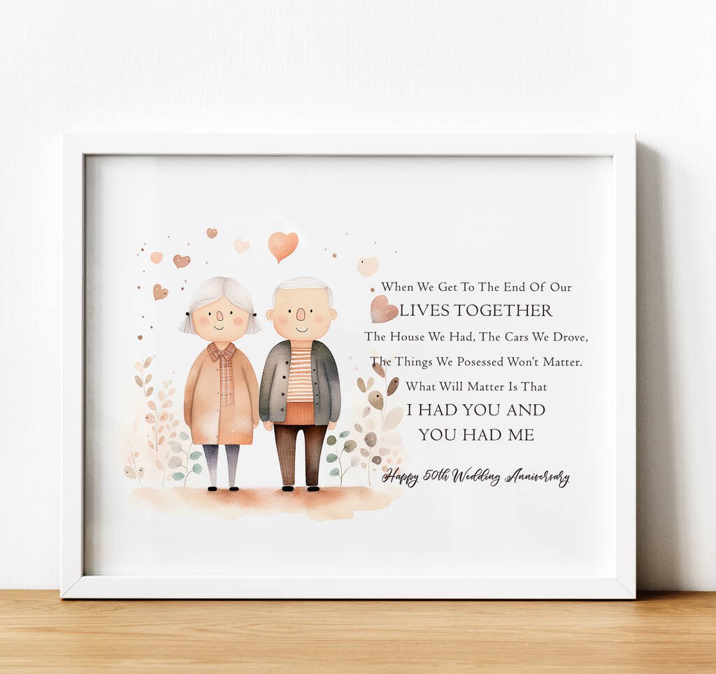 Personalised Grandparent Anniversary Gift, 1 of 8