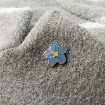 Forget Me Not Flower Enamel Pin, 4 of 11