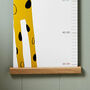 Personalised Giraffe Height Chart, thumbnail 4 of 5