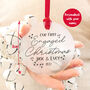 Our First Engaged Christmas Personalised G Decoration, thumbnail 2 of 4