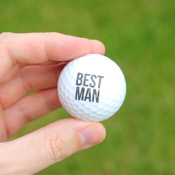 Personalised Best Man Golf Tin Wedding Invite Present, 3 of 3