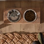 Personalised Wooden Dog Bowls Feeding Station, thumbnail 4 of 8