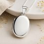 Personalised Sterling Silver Oval Locket, thumbnail 2 of 12