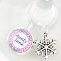 Personalised Christmas Wine Glass Charm, thumbnail 4 of 7