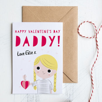 Customised Daddy Valentine's Card, 2 of 6