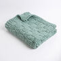 Basketweave Stitch Blanket Easy Knitting Kit, thumbnail 3 of 6