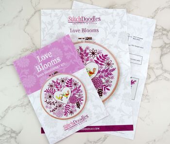'Love Blooms' Is A Delight To Stitch Embroidery Design, 8 of 12