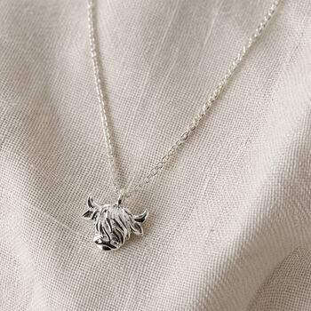 Bramble Farm Highland Cow Necklace | Fashion Accessory | Jewellery | Highland Cow | Farmyard Pendant | Country Style, 2 of 6