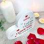 Personalised 'I'm Keeping You!' White Freestanding Heart, thumbnail 4 of 6