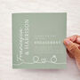 Personalised Simple Sage Engagement Card, thumbnail 1 of 3