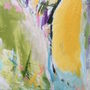 Multicoloured Abstract Painting Bright Linen Canvas, thumbnail 2 of 4