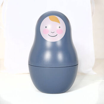 Nesting Dolls With Bunny Rabbit In Personalised Cotton Bag, 3 of 5