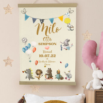 Personalised Cotton Naming Ceremony Print, 2 of 6