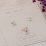 Cute Mouse Sterling Silver Stud Earrings, Animal Lover Gift, Thoughtful Gift For Her, thumbnail 4 of 9