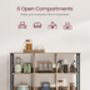 Two Tier Bookcase Industrial Display Storage Rack Shelf, thumbnail 3 of 6