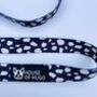 Black White Dot Spot Strong Padded Dog Puppy Lead, thumbnail 2 of 6