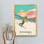 Kitzbühel Ski Resort Austria Travel Poster Art Print, thumbnail 4 of 8