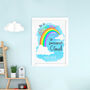Personalised Kid's Rainbow Wall Print, thumbnail 1 of 12