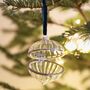 Ribbed Clear Glass Secret Opening Bauble, thumbnail 2 of 4