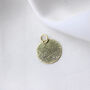 Personalised 9ct Solid Gold Fingerprint Round Charm, thumbnail 1 of 6