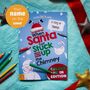 Personalised Santa Got Stuck Colouring Book, thumbnail 7 of 8